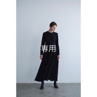 クラネ(CLANE)のCLANE FRINGE DOCKING FLARE ONEPIECE サイズ1(ロングワンピース/マキシワンピース)