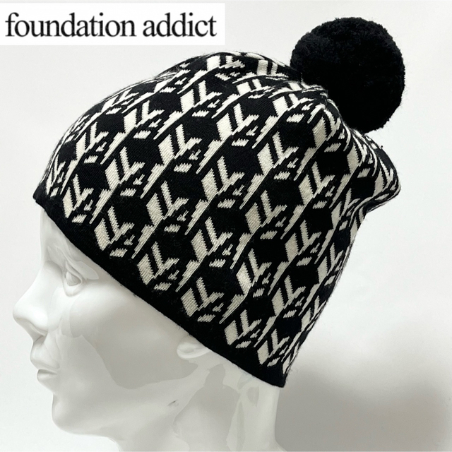 【新品】foundation addict 大人女子のカッコカワなポンポン帽子