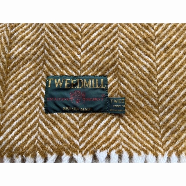 TWEEDMILL(ツイードミル)のTWEEDMILL ヘリンボーン 大判ブランケットストール レディースのファッション小物(マフラー/ショール)の商品写真