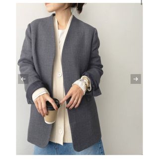 Plage - 新品未使用Plage 【R'IAM】ノーカラー コートジャケット36