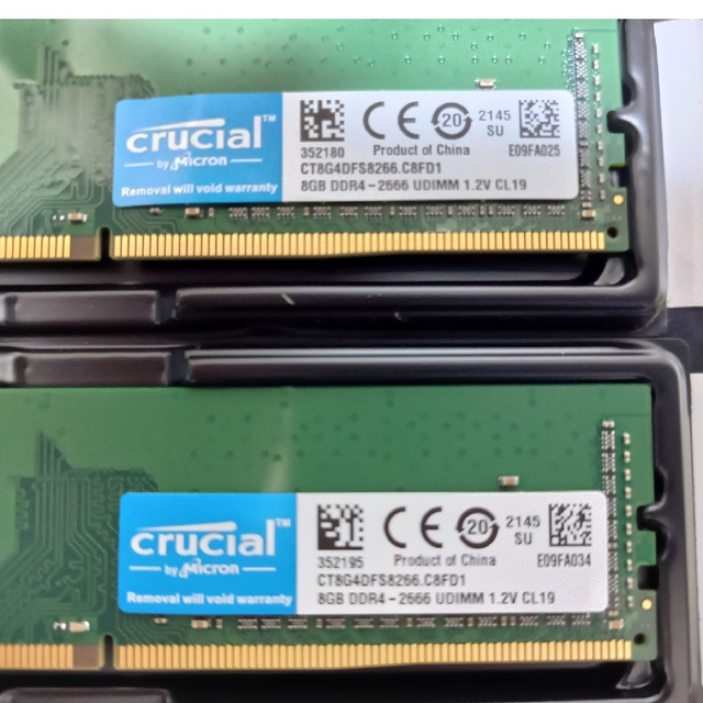 DDR4 8GBx2 ディスクトップ用メモリー　16GB 2