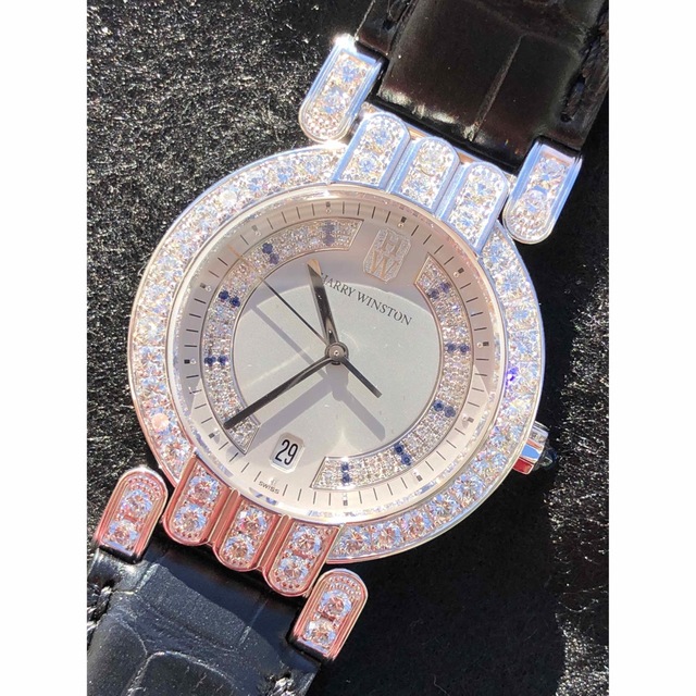 HARRY WINSTON - ハリーウィンストン　腕時計　プルミエール　純正ダイヤ　サファイア　ボーイズサイズ