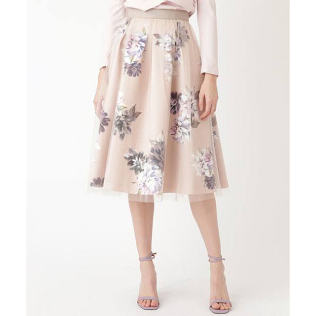 JILLSTUART(ジルスチュアート)のJILLSTUART Endy ROBE ヴェロニカ花柄プリントスカート レディースのスカート(ひざ丈スカート)の商品写真