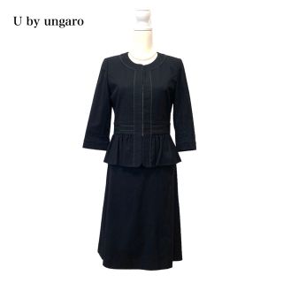 U by ungaro - ウンガロ ungaro 上品 ジャケット スカート ブラックフォーマル M