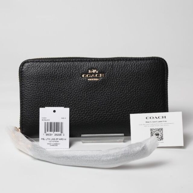 COACH LONG ZIP コーチ ウォレット 長財布 C4451 IMBLK