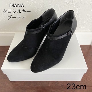 ダイアナ(DIANA)のDIANA ブーティ　ショートブーツ　パンプス　ブラック　23cm(ブーティ)