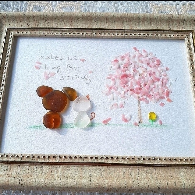 シーグラス 春の桜うさぎ とんでもなく シーグラス 春の桜うさぎ とんでもなく