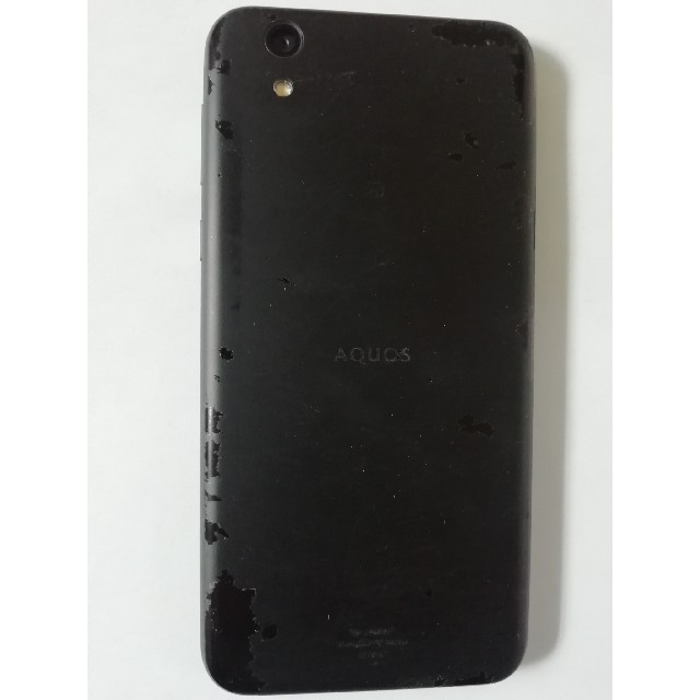 ジャンク品　aquos shv40 シャープ sense  ブラック スマホ/家電/カメラのスマートフォン/携帯電話(スマートフォン本体)の商品写真