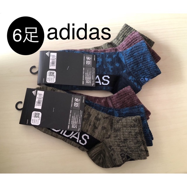 adidas(アディダス)の未使用品 アディダス  メンズ靴下 6足セット  メンズのレッグウェア(ソックス)の商品写真