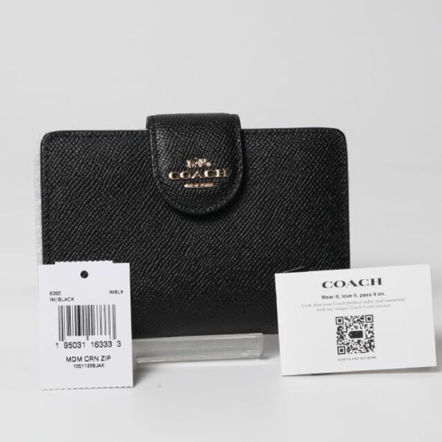 COACH(コーチ)のCOACH Medium Corner コーチ 財布 6390 IMBLK レディースのファッション小物(財布)の商品写真