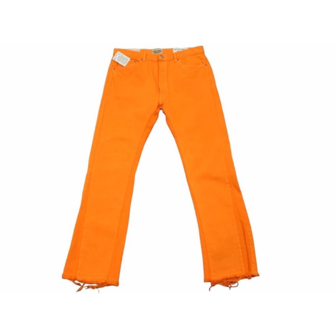 新品同様 GALLERY DEPT ギャラリーデプト ペイント Orange La Flare Denim Pants デニム オレンジ 32インチ 中古 45633
