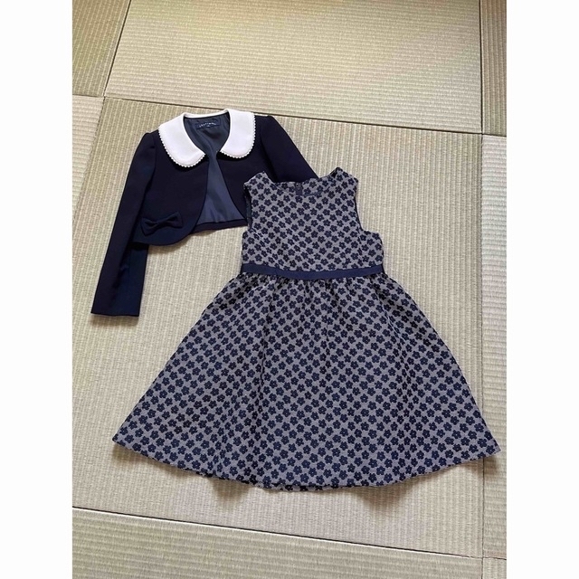 【美品】卒園、入学フォーマルワンピース　chopin deux キッズ/ベビー/マタニティのキッズ服女の子用(90cm~)(ドレス/フォーマル)の商品写真