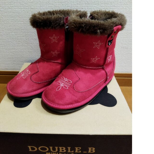 DOUBLE.B(ダブルビー)の19.0　ミキハウス　ダブルB　ブーツ キッズ/ベビー/マタニティのキッズ靴/シューズ(15cm~)(ブーツ)の商品写真