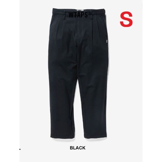 BLACKサイズS wtaps TUCK TROUSERS RAPO TWILL BLACK