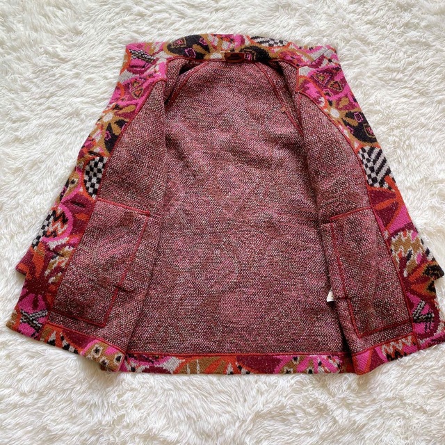 希少】一点物 ミッソーニ MISSONI マルチカラーコート イタリア製 総柄
