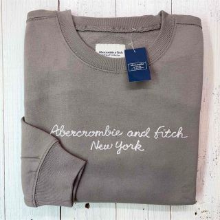 アバクロンビーアンドフィッチ(Abercrombie&Fitch)のトレンド緩めシルエット♩ロゴ刺繍/トレーナー【S】アバクロ/スウェット(トレーナー/スウェット)