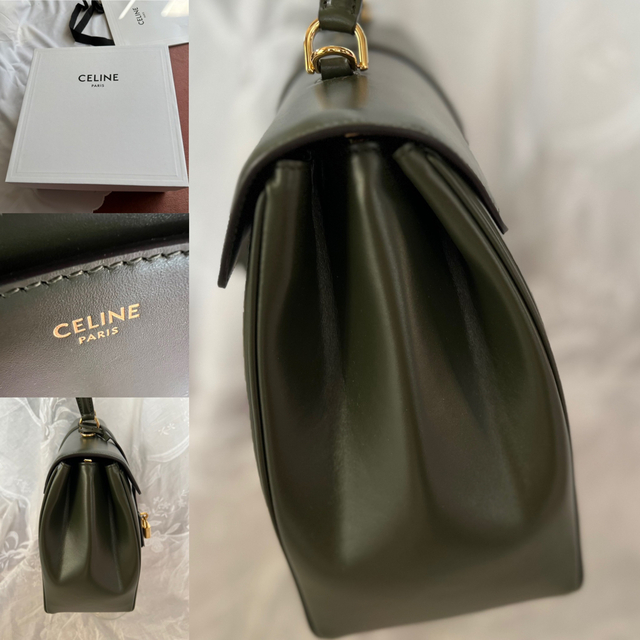 celine(セリーヌ)のCELINE  ショルダーバック　32  2WAY   オリーブグリーン レディースのバッグ(ショルダーバッグ)の商品写真