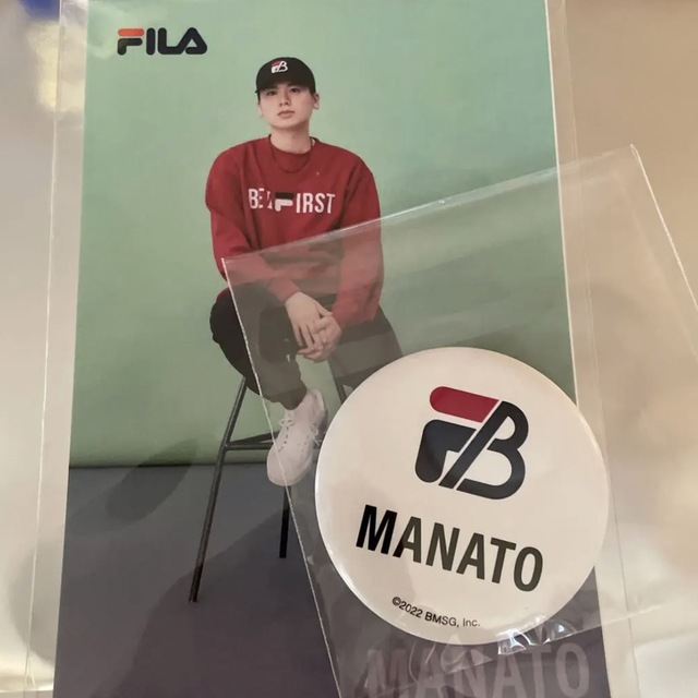 BE:FIRST×FILA ノベルティ　ポストカード　缶バッチ　マナト　リョウキ