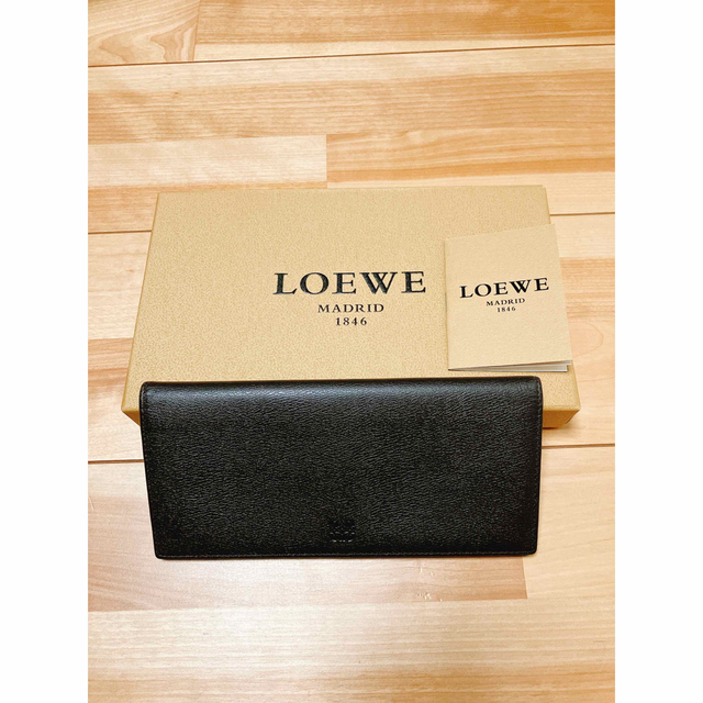 LOEWE ロエベ ホリゾンタルウォレット 長財布 ブラック-