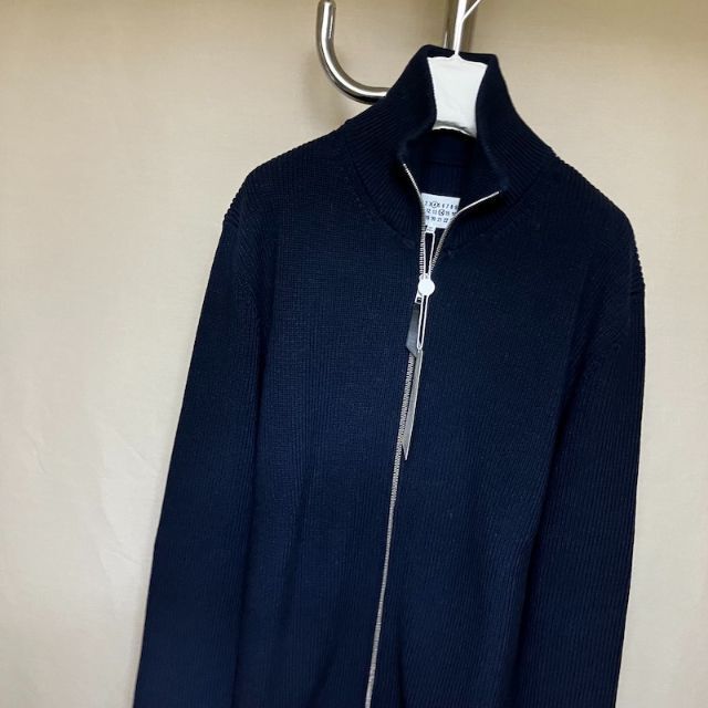 新品 XL 22aw マルジェラ ドライバーズニット 紺 4082 【期間限定!最