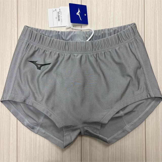 ミズノ 女子陸上ユニフォーム上下セット Lサイズ ホワイト×グレー 新品