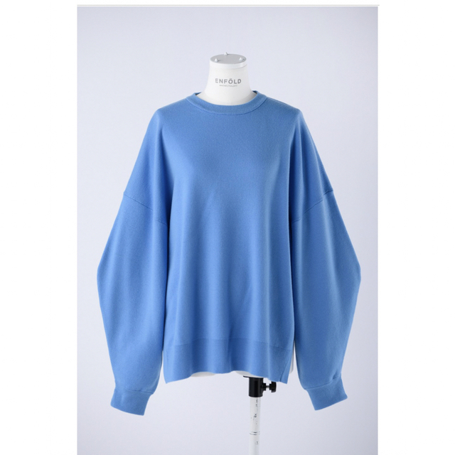 ENFOLD☆CASH TOUCHニット 2022AW ブルー-