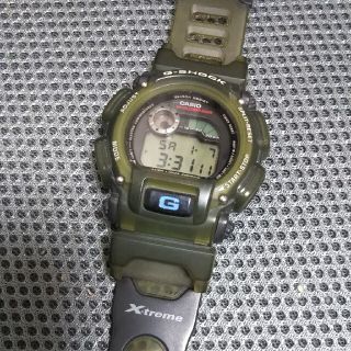 ジーショック(G-SHOCK)のカシオ G-SHOCK DW-9000XS モスグリーン スケルトン 動作品(腕時計(デジタル))