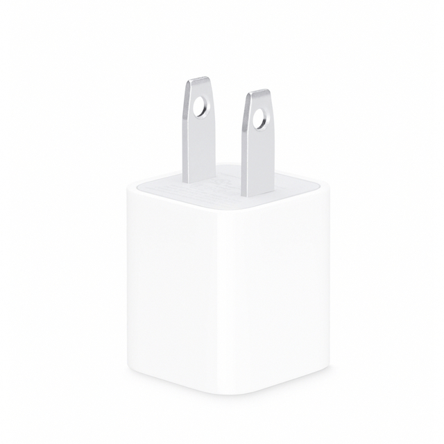 Apple(アップル)のApple 5W USB電源アダプタ　箱なし スマホ/家電/カメラのスマートフォン/携帯電話(バッテリー/充電器)の商品写真