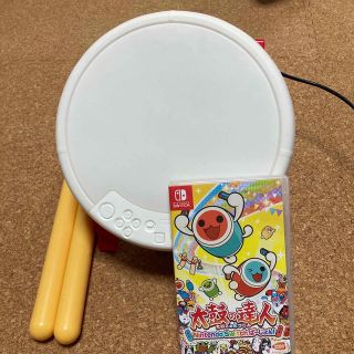 ニンテンドースイッチ(Nintendo Switch)の太鼓の達人 Nintendo Switchば～じょん！ 太鼓セット！取説有り(家庭用ゲームソフト)