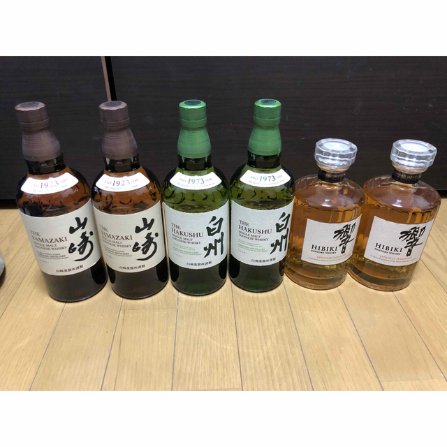 愛用 白州 NV 山崎 サントリー NA ウイスキー 700ml 6本セット JH 響