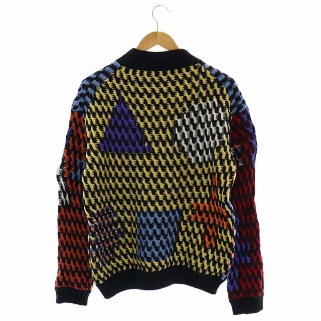 □#□ バーバリー BURBERRY ウール 長袖 ニット セーター S マルチ