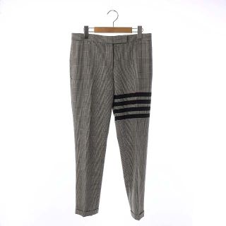 トムブラウン(THOM BROWNE)のトムブラウン 4BAR グレンチェック ロールアップパンツ テーパード 38(その他)