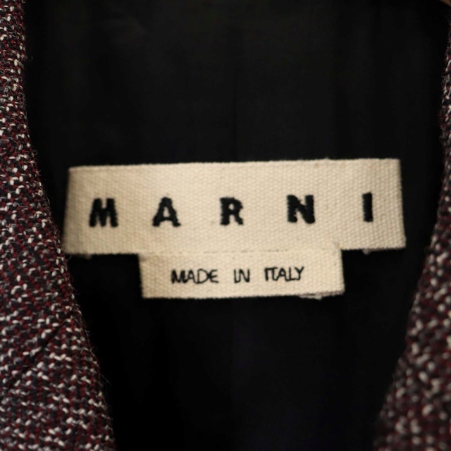 Marni(マルニ)のマルニ 20AW ウール チェスターコート アウター ロング 48 ボルドー メンズのジャケット/アウター(その他)の商品写真