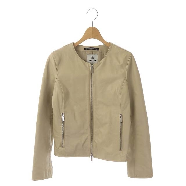 nano・universe - ナノユニバース 19SS ラムレザージャケット