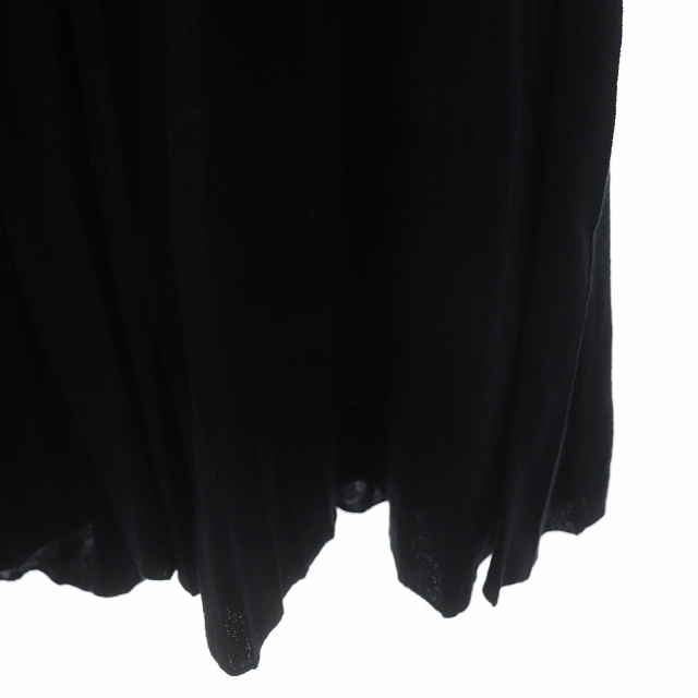 Mila Owen(ミラオーウェン)のミラオーウェン 19AW ニットプリーツスカート ロング 0 ブラック レディースのスカート(ロングスカート)の商品写真