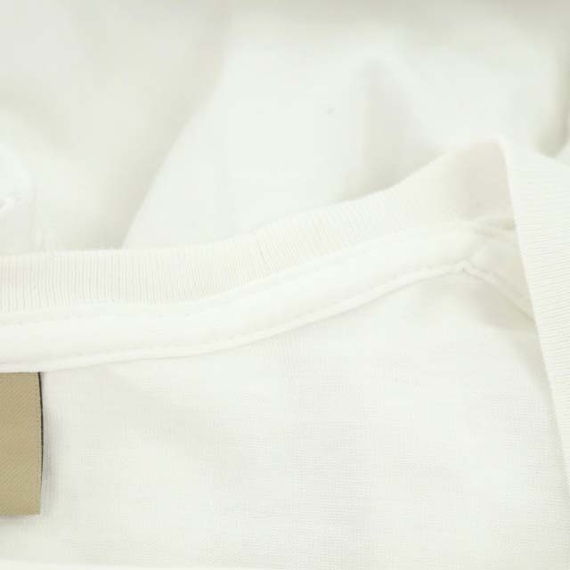 BURBERRY(バーバリー)のバーバリー ホースロゴ 刺繍 Tシャツ カットソー 半袖 L 白 赤 メンズのトップス(Tシャツ/カットソー(半袖/袖なし))の商品写真