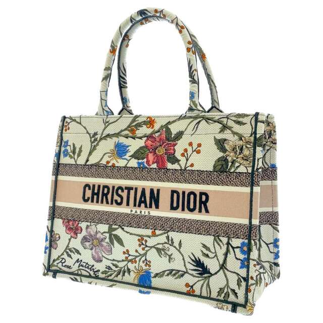 【保証書付】 Dior - クリスチャン・ディオール トートバッグ ブックトート ミディアムフラワー M1296ZRFS Christian Dior バッグ トートバッグ