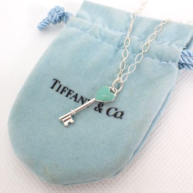 最初の TIFFANY&CO. ティファニーブルー キー ネックレス - vidaclube