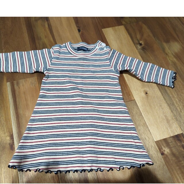 BURBERRY(バーバリー)のバーバリー　長袖ワンピース　80センチ キッズ/ベビー/マタニティのベビー服(~85cm)(Ｔシャツ)の商品写真