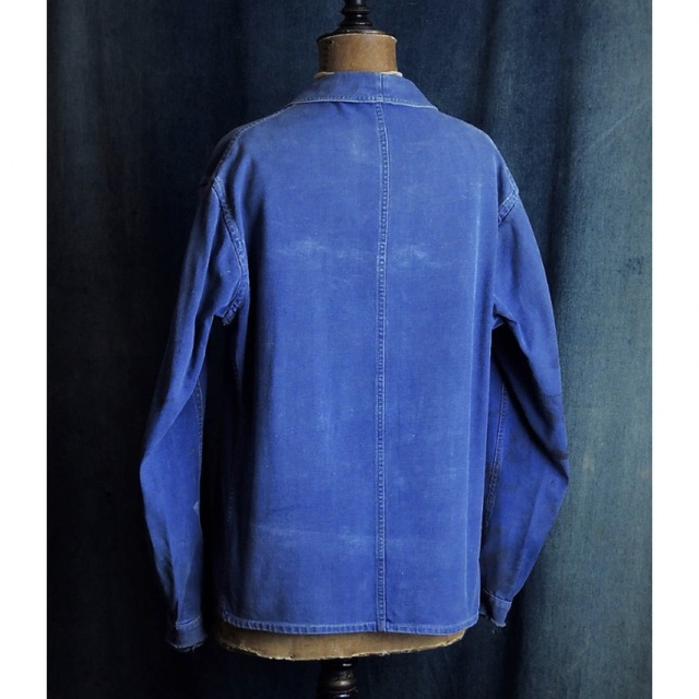 Paul Harnden(ポールハーデン)の40sヴィンテージ1940年代フランスLE LOUP BLANCインクブルー メンズのトップス(シャツ)の商品写真