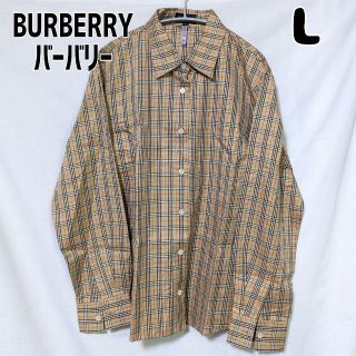 バーバリー(BURBERRY)のバーバリーロンドン BURBERRYLONDON チェックブラウス L ブラウン(シャツ/ブラウス(長袖/七分))