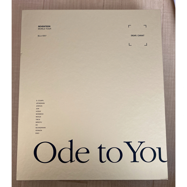 セブチ ode to youソウルコン Blu-Ray 日本語字幕、トレカ付き