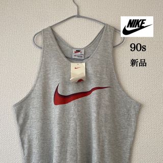 NIKE 90s 銀タグ　タンクトップ　ビッグスウッシュロゴ　ノースリーブ