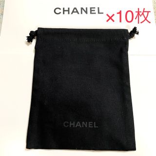 シャネル(CHANEL)のCHANEL 巾着 ポーチ ブラック ノベルティ 10枚セット(ポーチ)