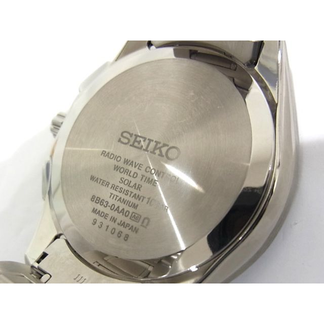 SEIKO(セイコー)のセイコー ブライツ フライトエキスパート SAGA243 チタン 電波ソーラー メンズの時計(腕時計(アナログ))の商品写真