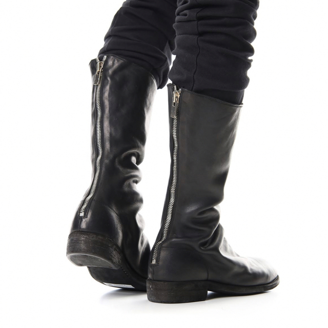 値頃 GUIDI - GUIDI ホース バックジップ ブーツ ブーツ