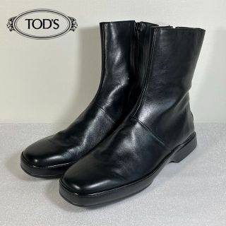 TOD'S - TOD'S トッズ サイドジップ ブーティ 本革 ショートブーツ