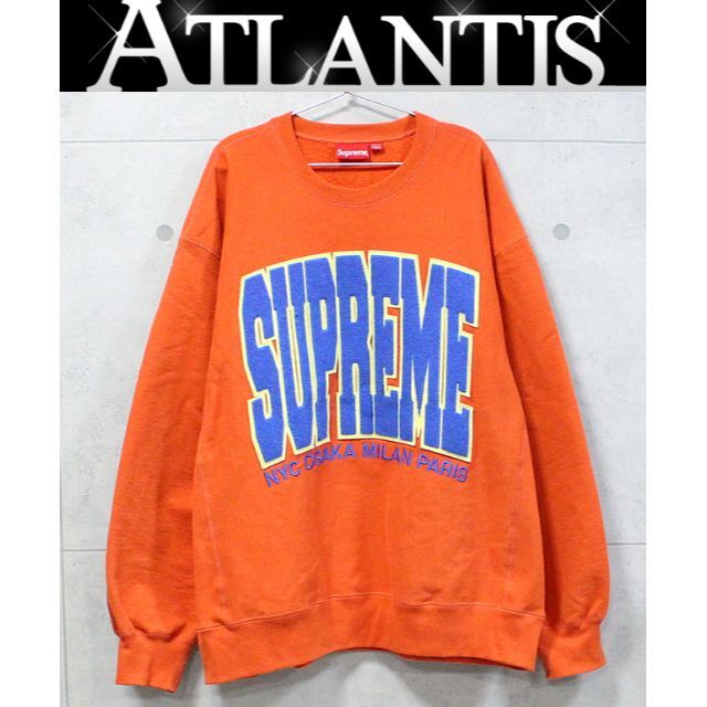 定価より安★XL★supreme  cities arc crewneck