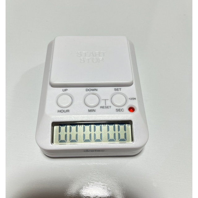 ドリテック タイマー ホワイト インテリア/住まい/日用品のインテリア小物(置時計)の商品写真
