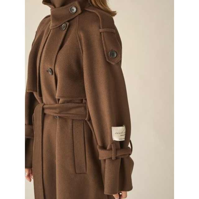 SNIDEL - 僅少 新品 SNIDEL ウロコカシミアスタンドカラーコート SNIDEL - 僅少 新品 SNIDEL ウロコカシミアスタンドカラーコート